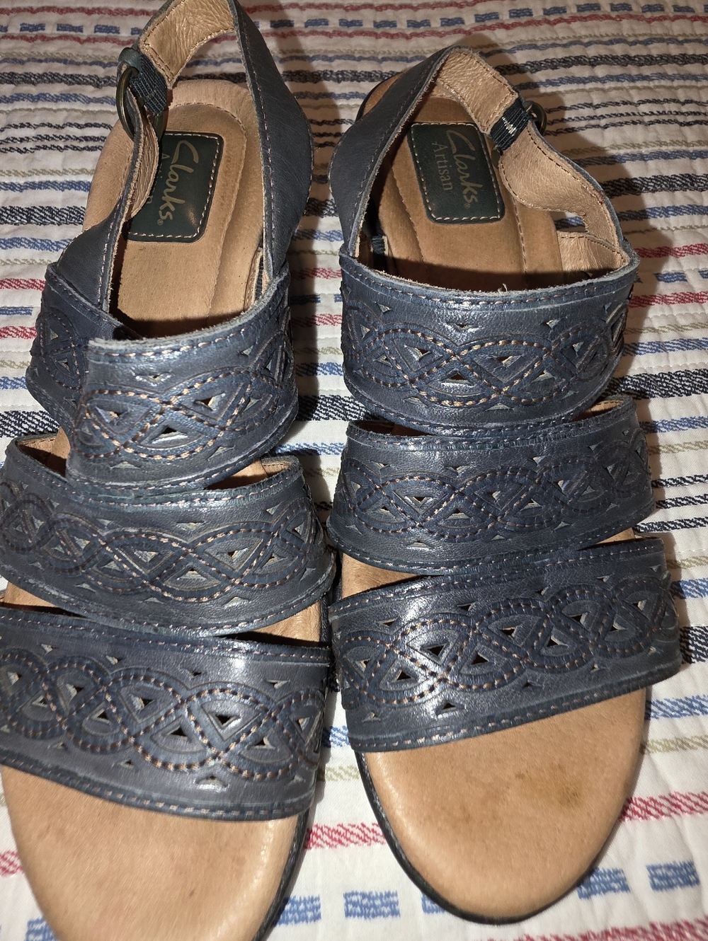 Clarks Artisan Charcoal Sandals